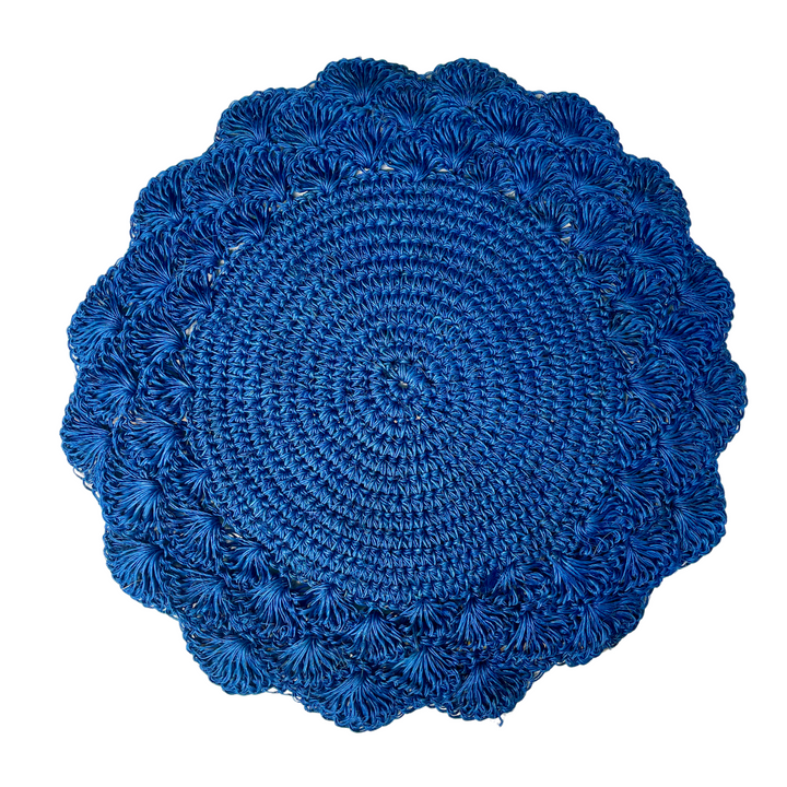 Sukhi Blue Placemat (Round, Set of 4)