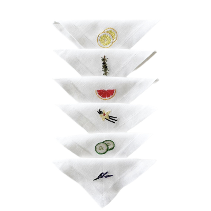 Gin Tonic Cocktail Napkins (Set of 6)