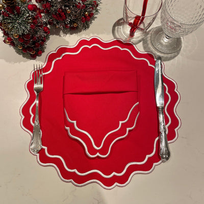 Annie Red Placemat (Set of 4)