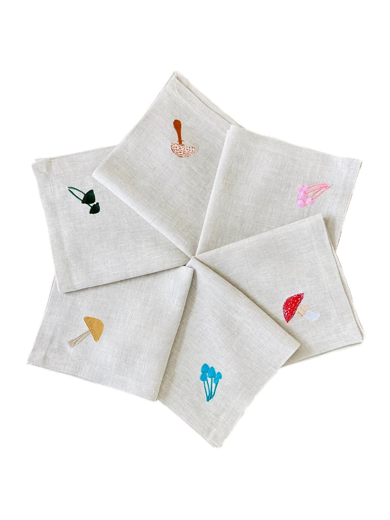 Mushroom Napkins (Set of 6)