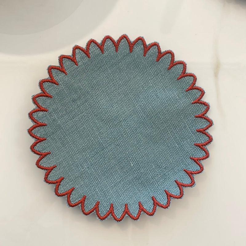 Julia Denim Coaster (Set of 4)