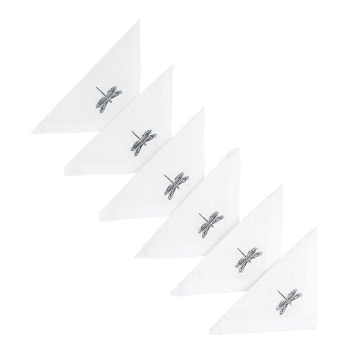 Dragonfly Cocktail Napkins (Set of 6)